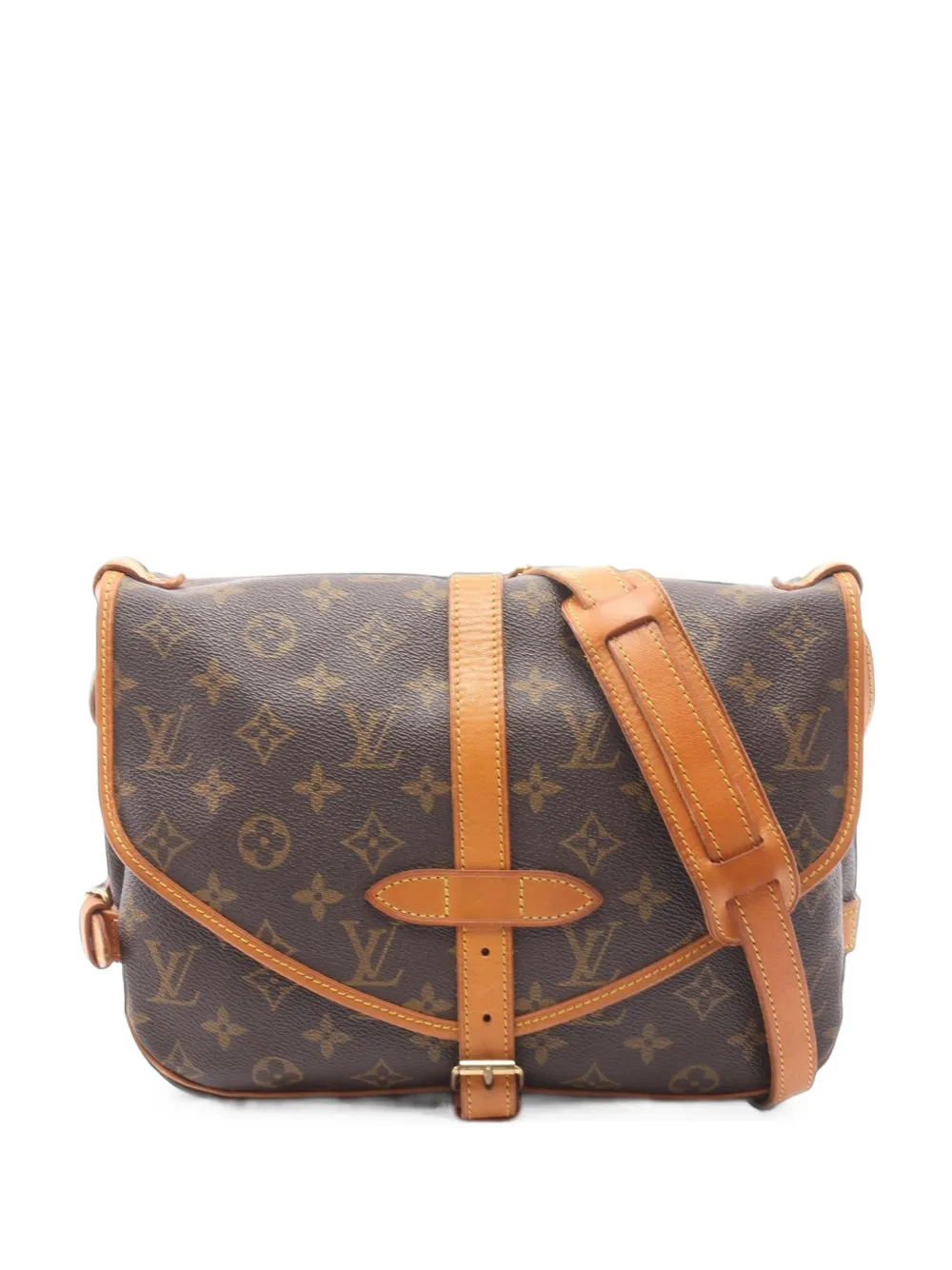 Louis Vuitton Pre-Owned 1992 Monogram Saumur shoulder bag - Braun