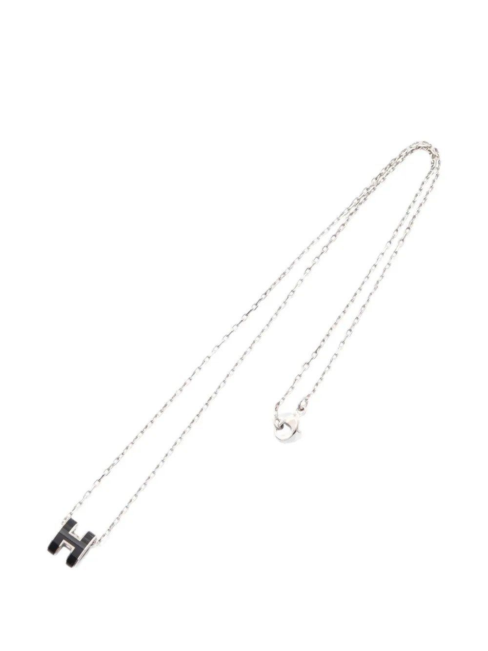 Hermès Pre-Owned 2010s Mini Pop H necklace - Argento