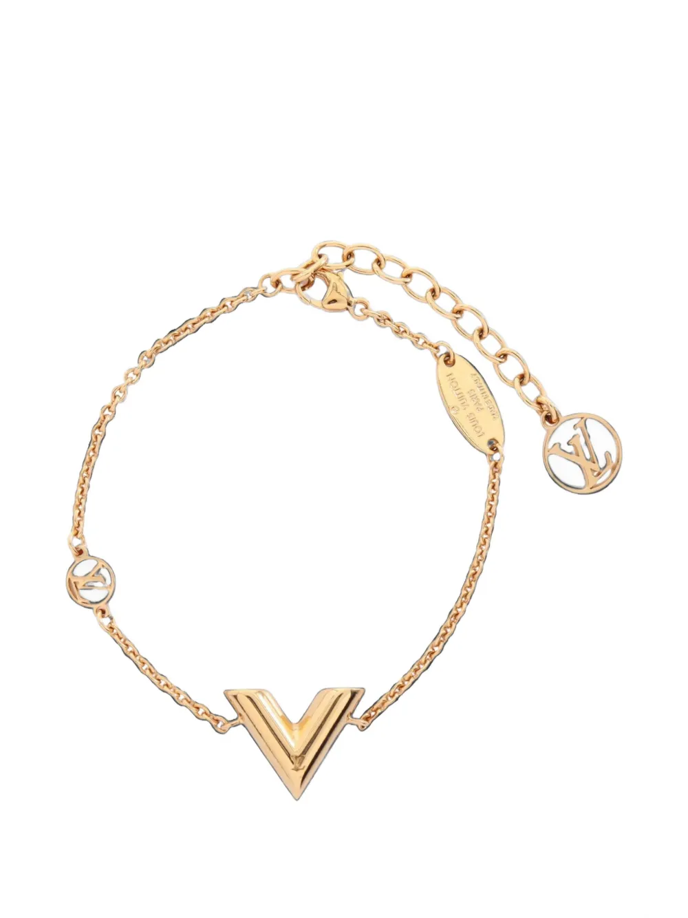 Louis Vuitton Pre-Owned 2023 Essential V bracelet - Gold
