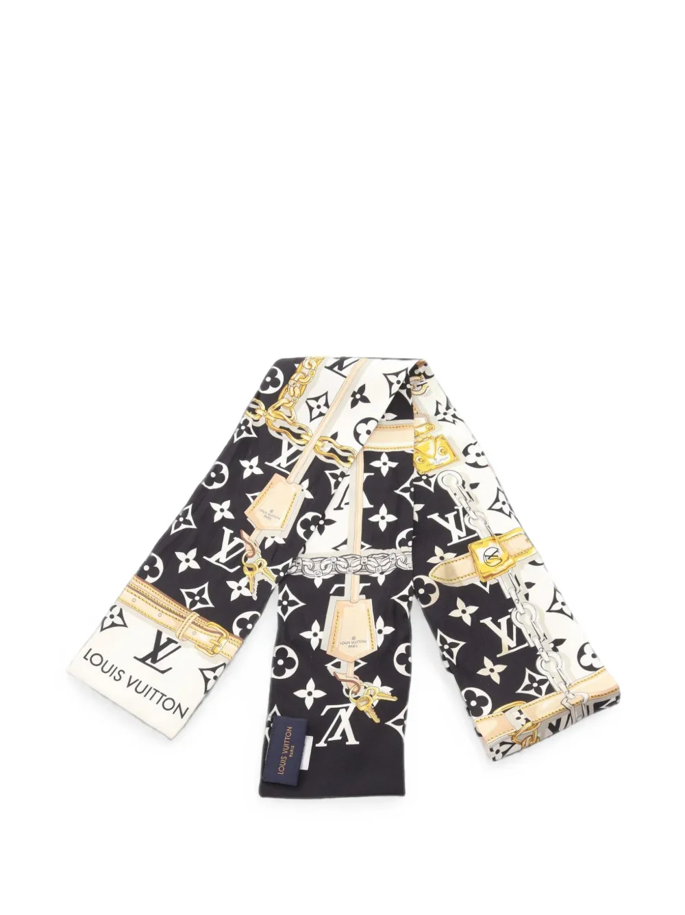 Louis Vuitton Pre-Owned 2021 Monogram Confidential Bandeau-Schal - Schwarz