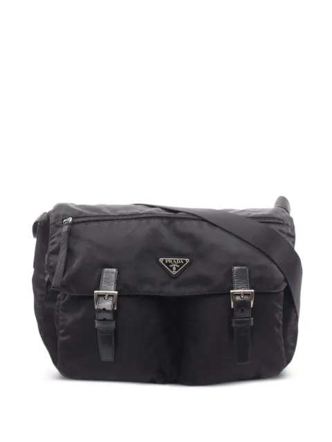 Prada Pre-Owned 2000s Vela buckle messenger bag