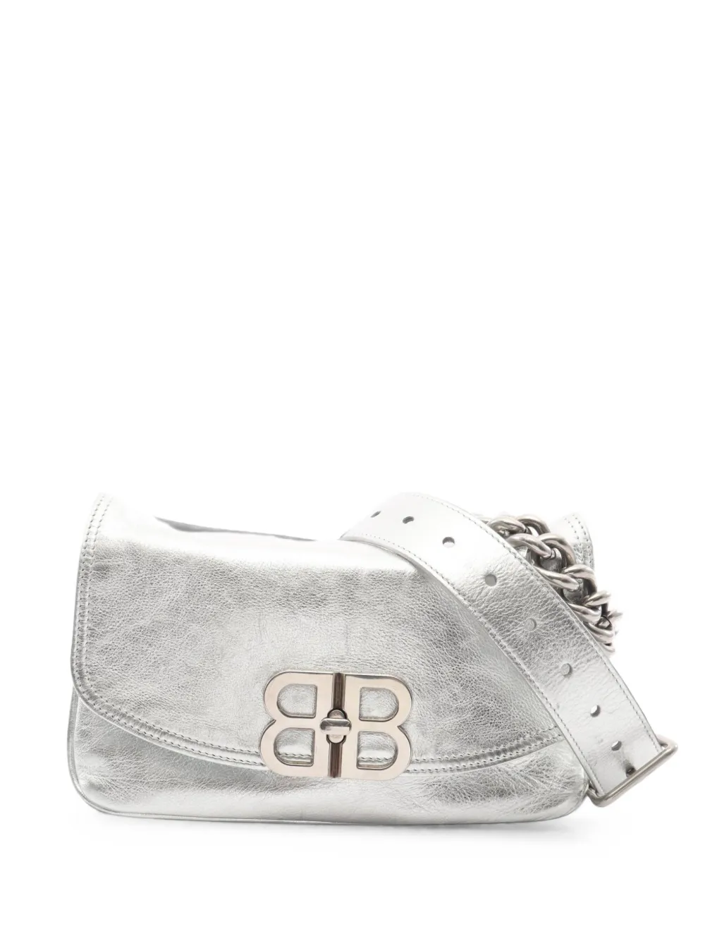 Balenciaga Pre-Owned small BB Soft chain shoulder bag - Argento