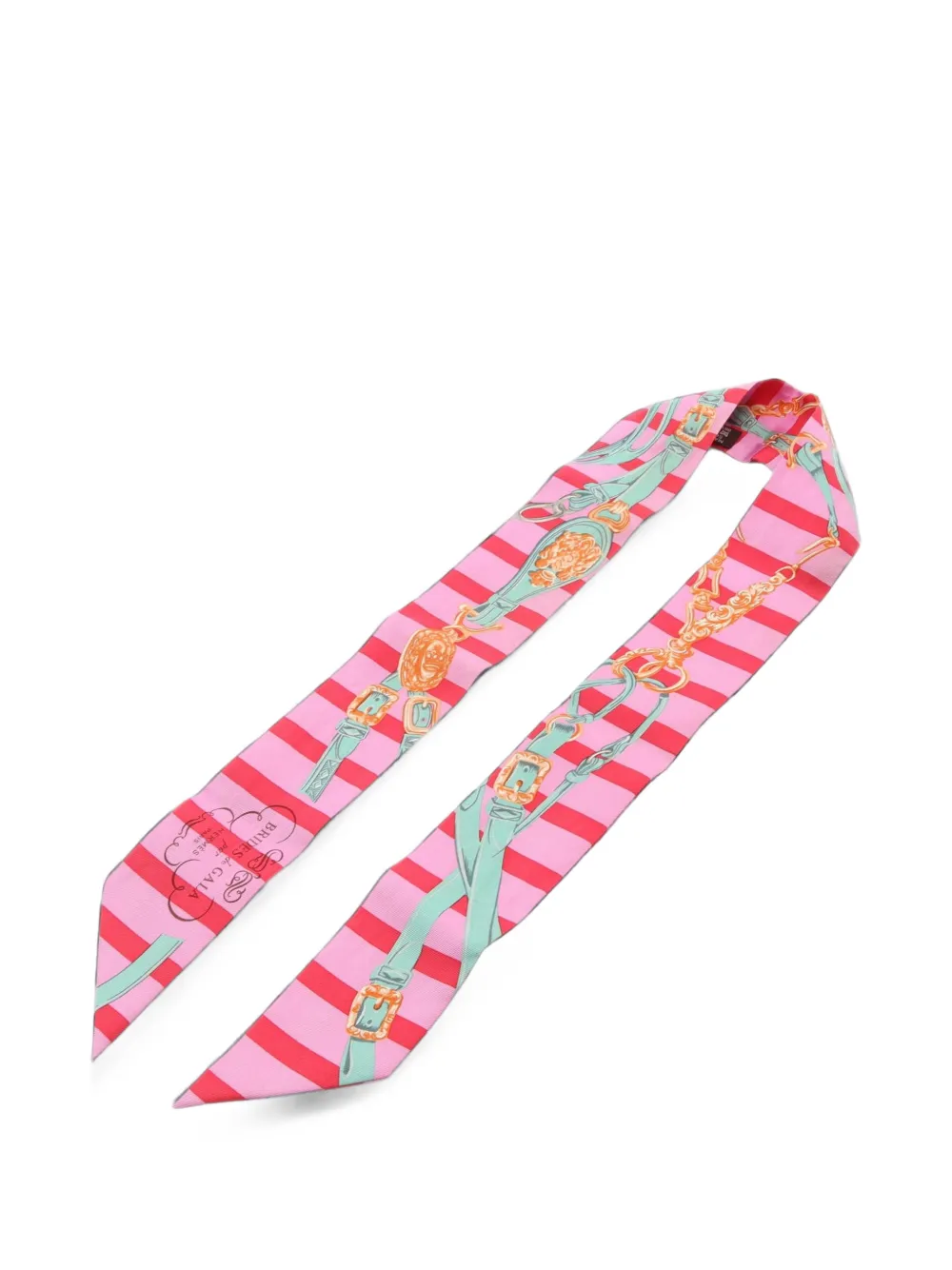 Hermès Pre-Owned 2000s striped scarf - Rosa