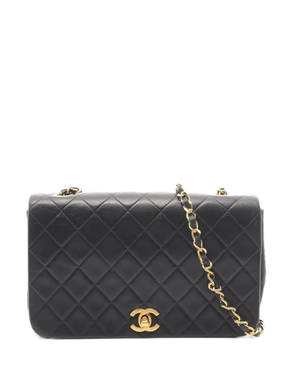 CHANEL Pre-Owned 1989-1991 Matelassé chain shoulder bag - Schwarz