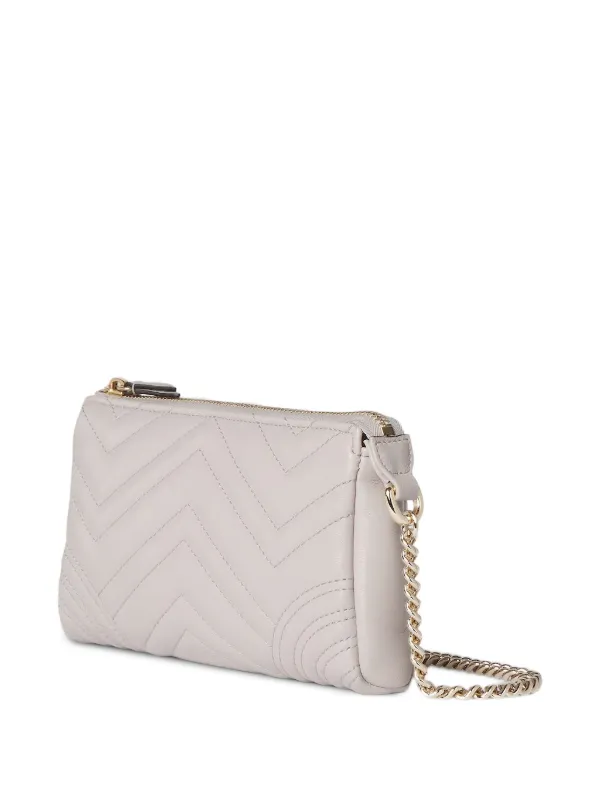 Gucci GGマーモント ショルダーバッグ S | グレー | FARFETCH JP