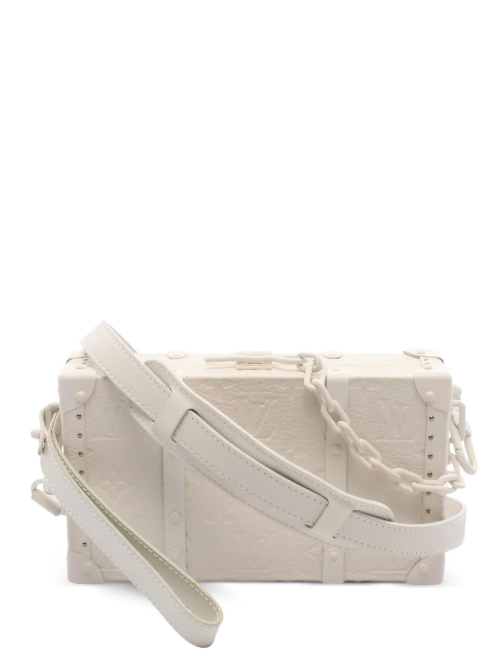 Louis Vuitton Pre-Owned 2019 Monogram Wallet Trunk clutch bag - White