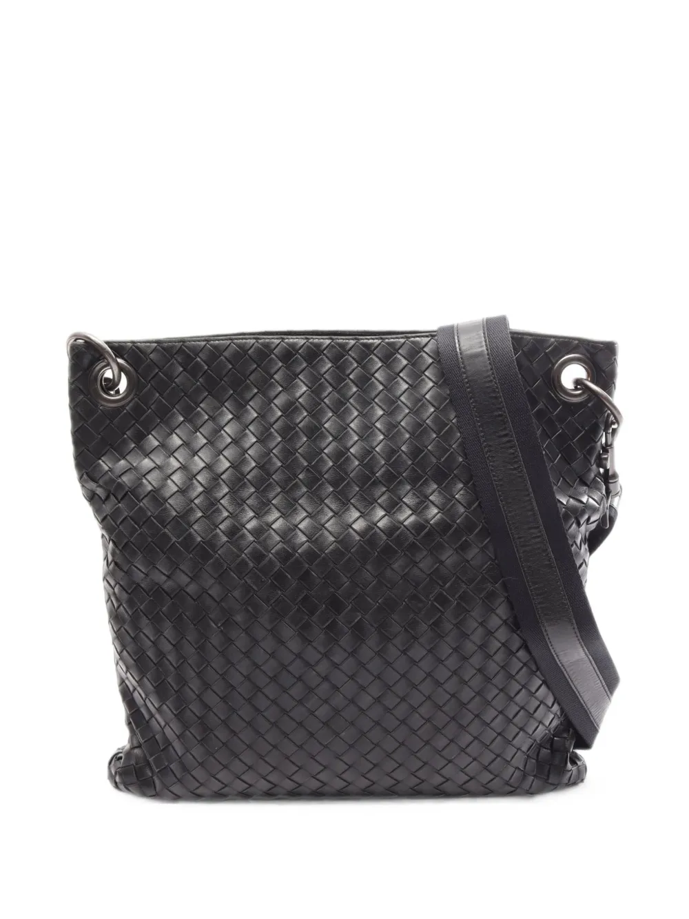 Bottega Veneta Pre-Owned 2000s Intrecciato messenger bag - Nero