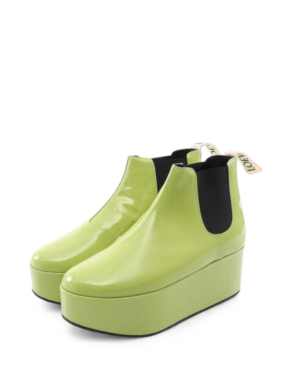 Loewe Pre-Owned 2010s platform Chelsea boots - Grün