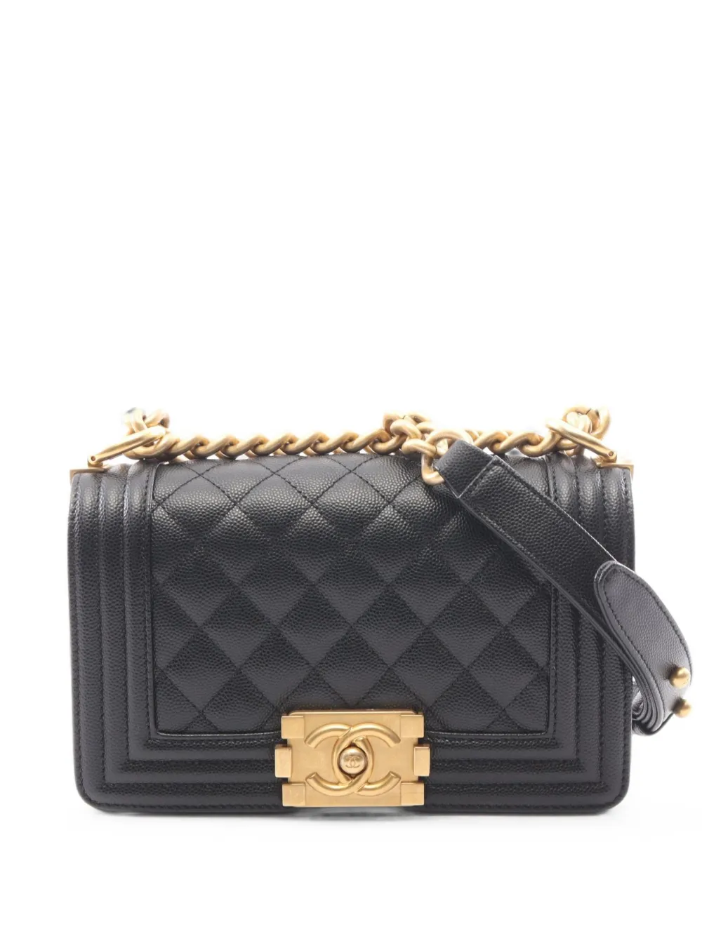 CHANEL Pre-Owned Boy Chanel quilted shoulder bag - Schwarz