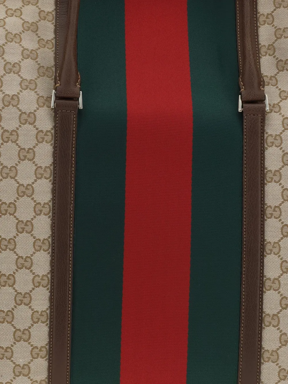 Gucci Medium GG duffeltas met Web Beige