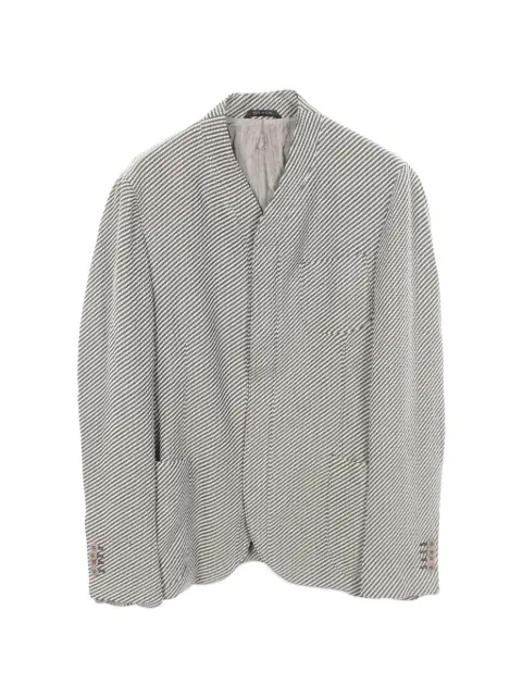 Giorgio Armani Pre-Owned 2010s Upton diagonal-stripe jacket