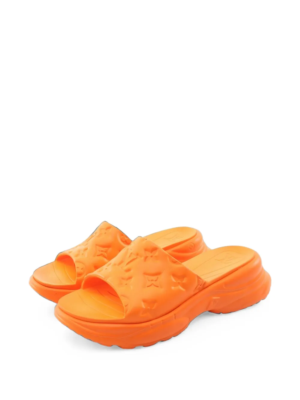 Louis Vuitton Pre-Owned 2010s Pool 55 Monogram sandals - Orange