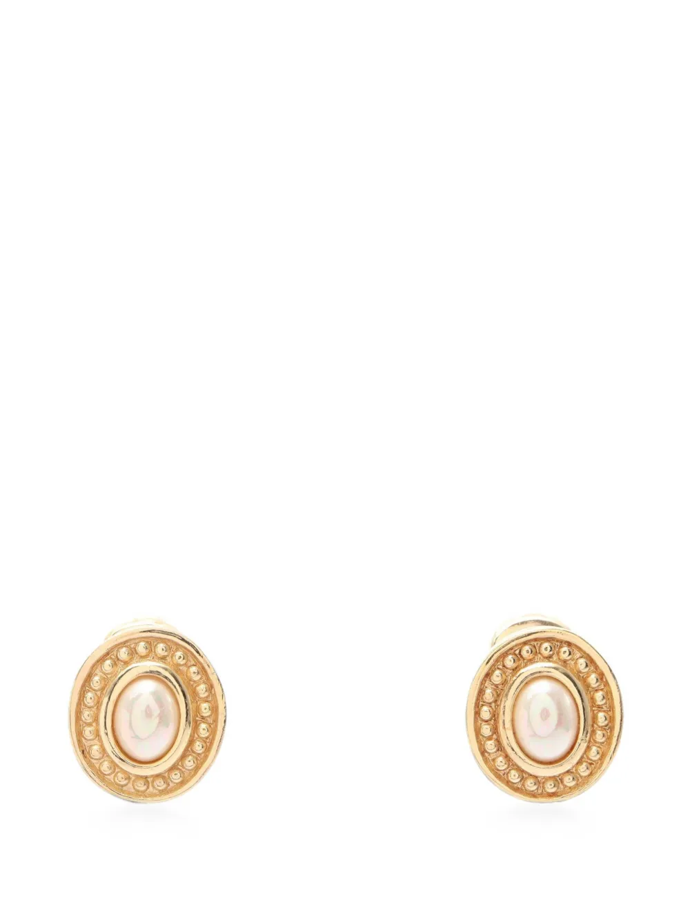 Christian Dior Pre-Owned 2010s faux-pearl earrings - Oro