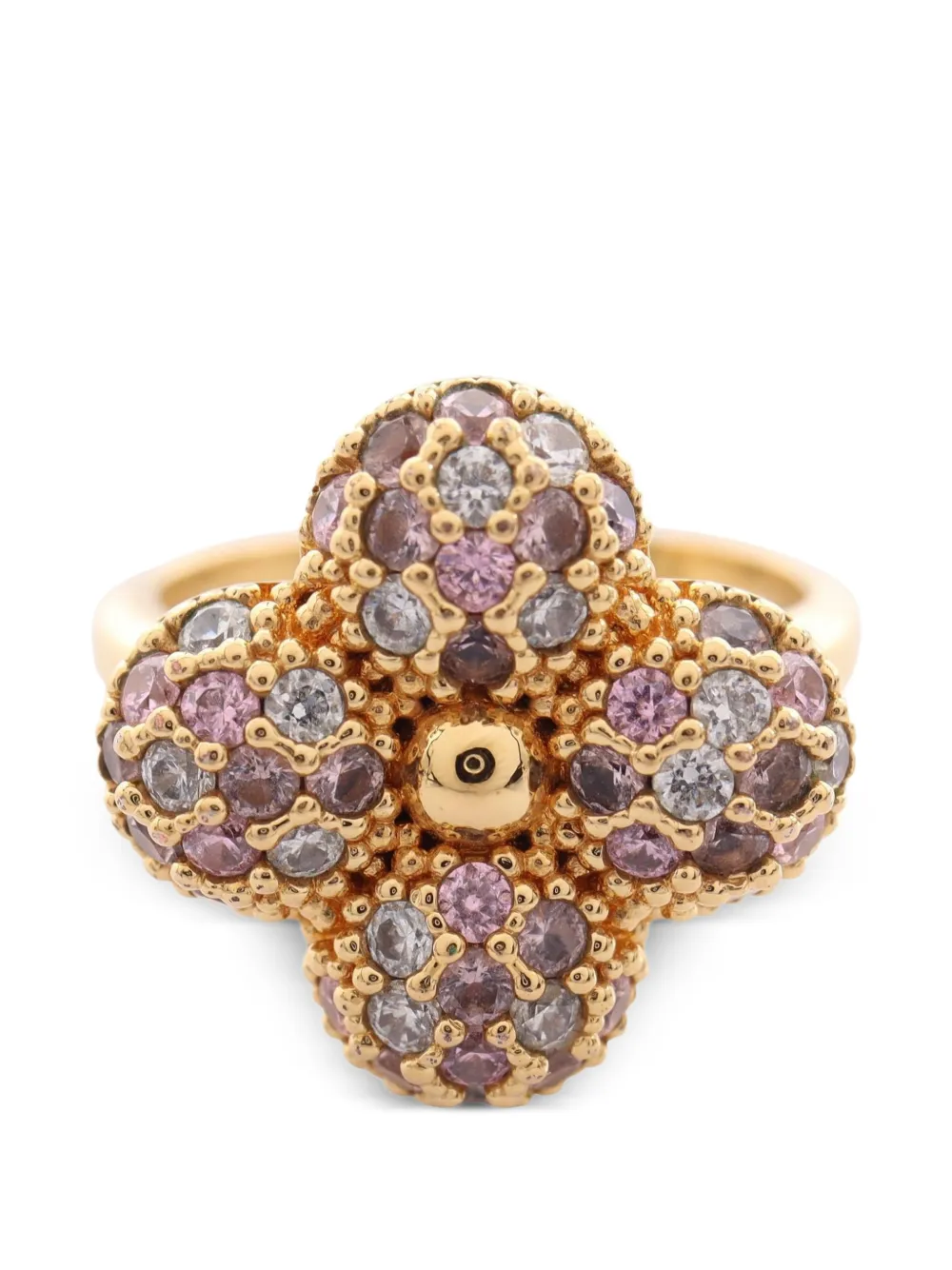 Louis Vuitton Pre-Owned 2023 Louisa rhinestones ring - Oro