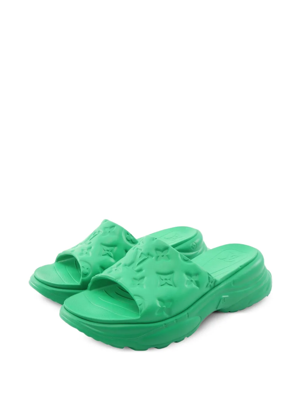 Louis Vuitton Pre-Owned 2010s Pool Sandalen 55cm - Grün