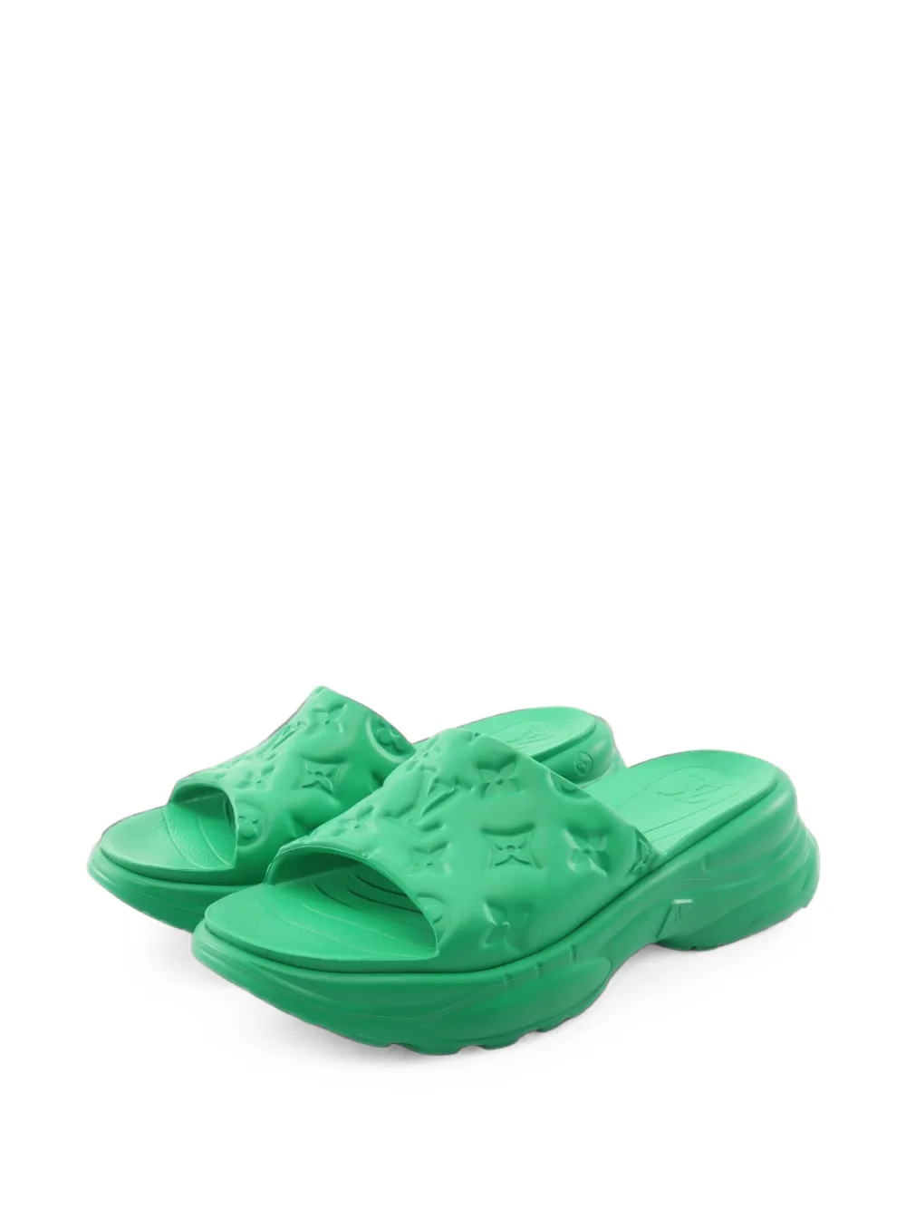 Louis Vuitton Pre-Owned 2020s Pool Monogram sandals - Verde