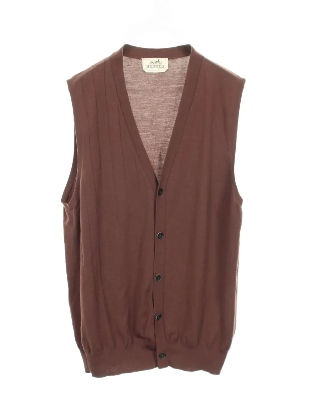 Hermès Pre-Owned 2000s knit vest - Marrone