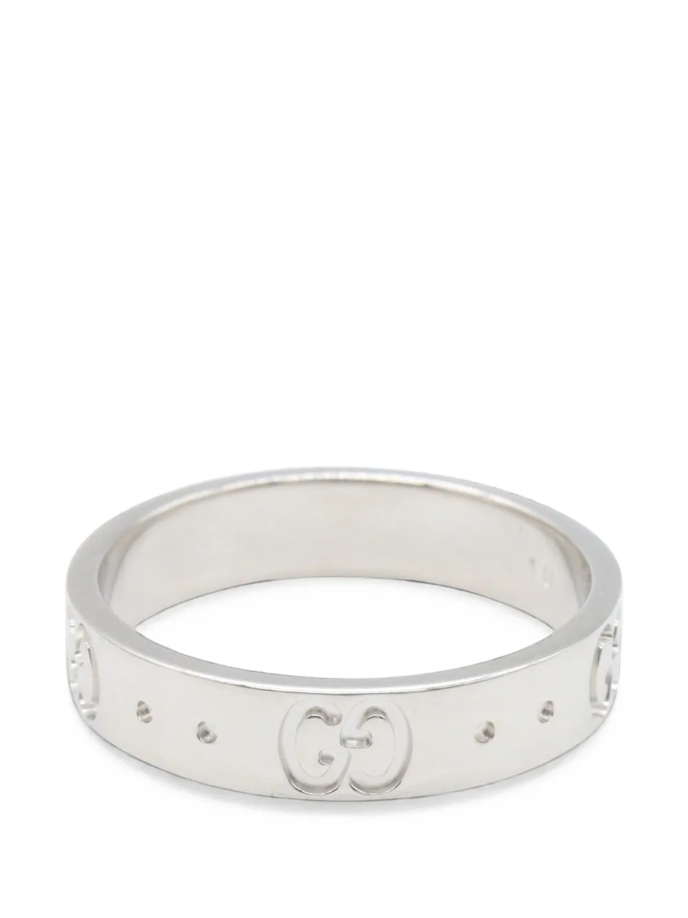 Gucci Pre-Owned 2010s Icon GG ring - Silber