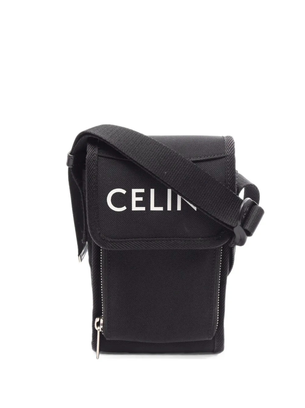 Celine Pre-Owned 2010s logo-print shoulder bag - Nero