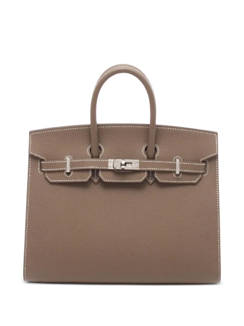 Hermès Pre-Owned Borsa a mano Birkin 25 in pelle Epsom 2023 - Marrone