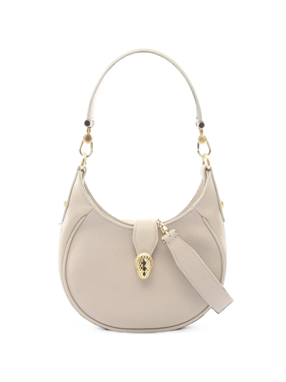 Bvlgari Pre-Owned 2010s small Serpenti Ellipse shoulder bag - Nude