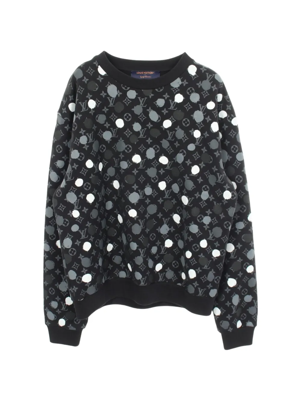 Louis Vuitton Pre-Owned 2010s x Yayoi Kusama monogram dot sweater - Nero