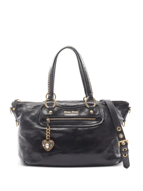Miu Miu Pre-Owned 2000s studded leather handbag