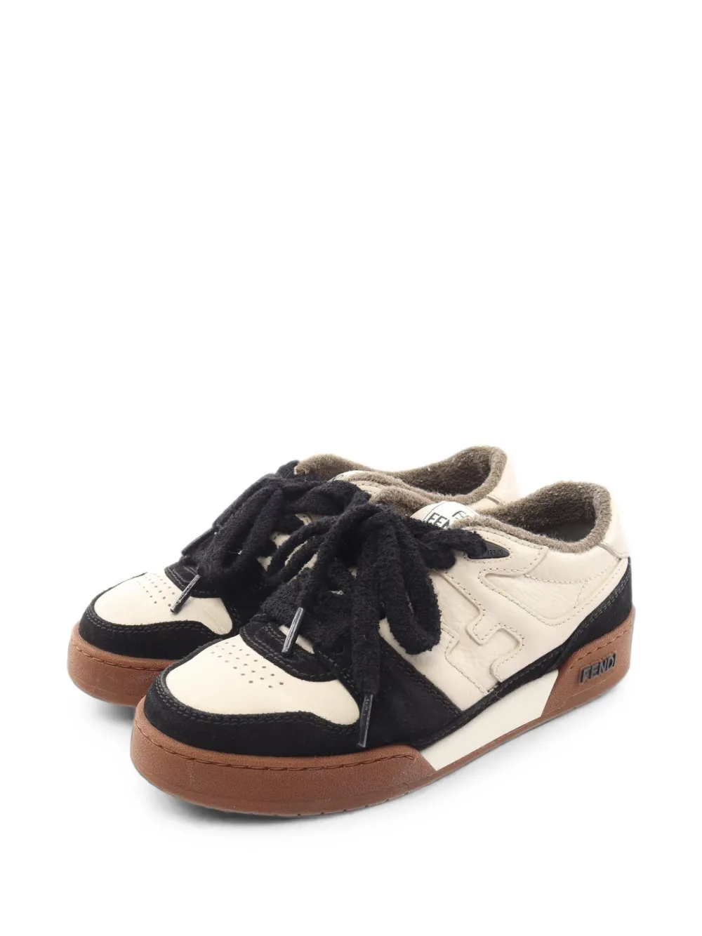 Fendi Pre-Owned 2010s Match round-toe low-top sneakers - Weiß