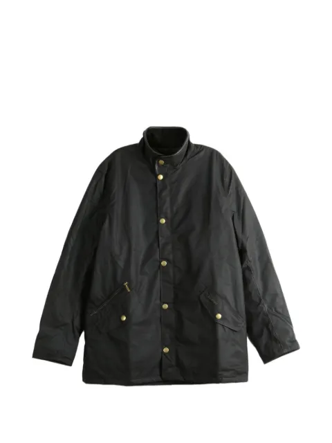 Barbour Prestbury waxed-cotton funnel-neck jacket