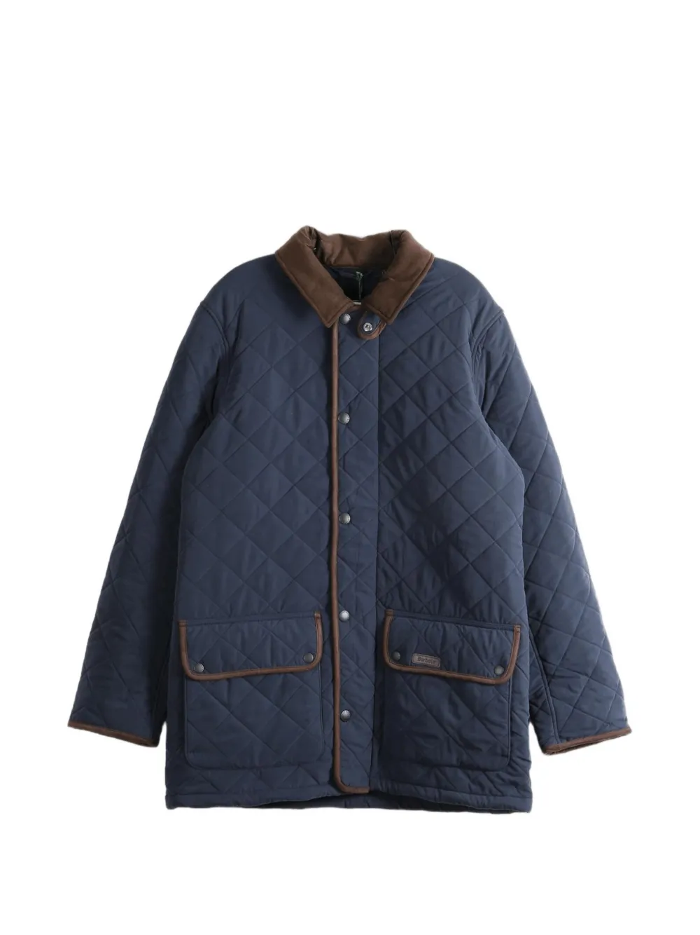 Barbour 서스비 코듀로이 칼라 퀼팅 재킷 | 블루 | Image 1