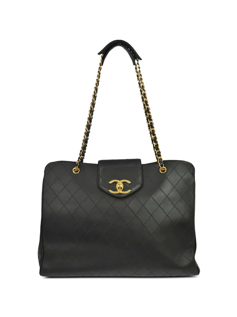 CHANEL Pre-Owned Borsa a tracolla Supermodel bicolore 1995 - Nero