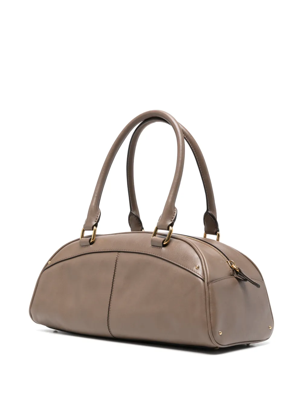 Chloé Bowling leren shopper Bruin