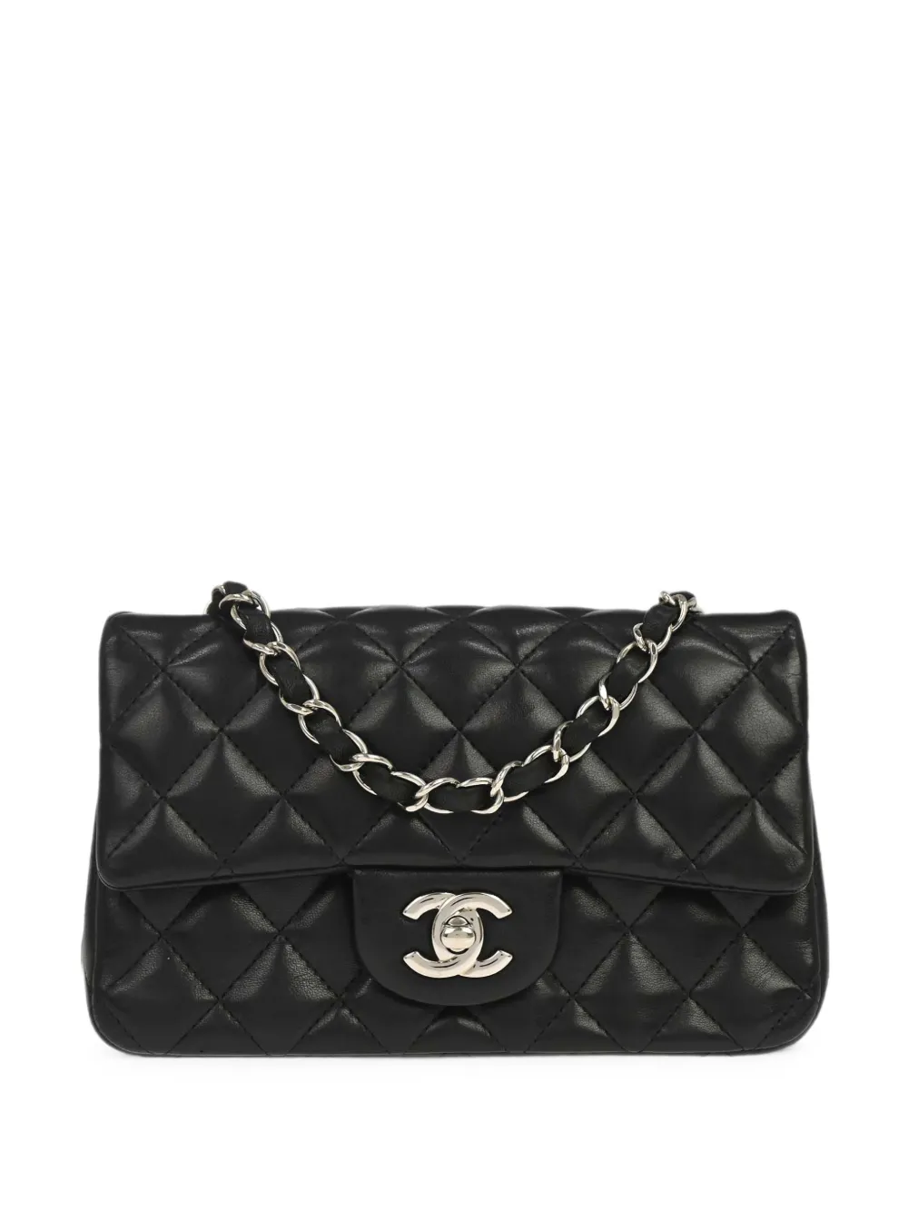 CHANEL Pre-Owned 2016 quilted leather mini bag - Black