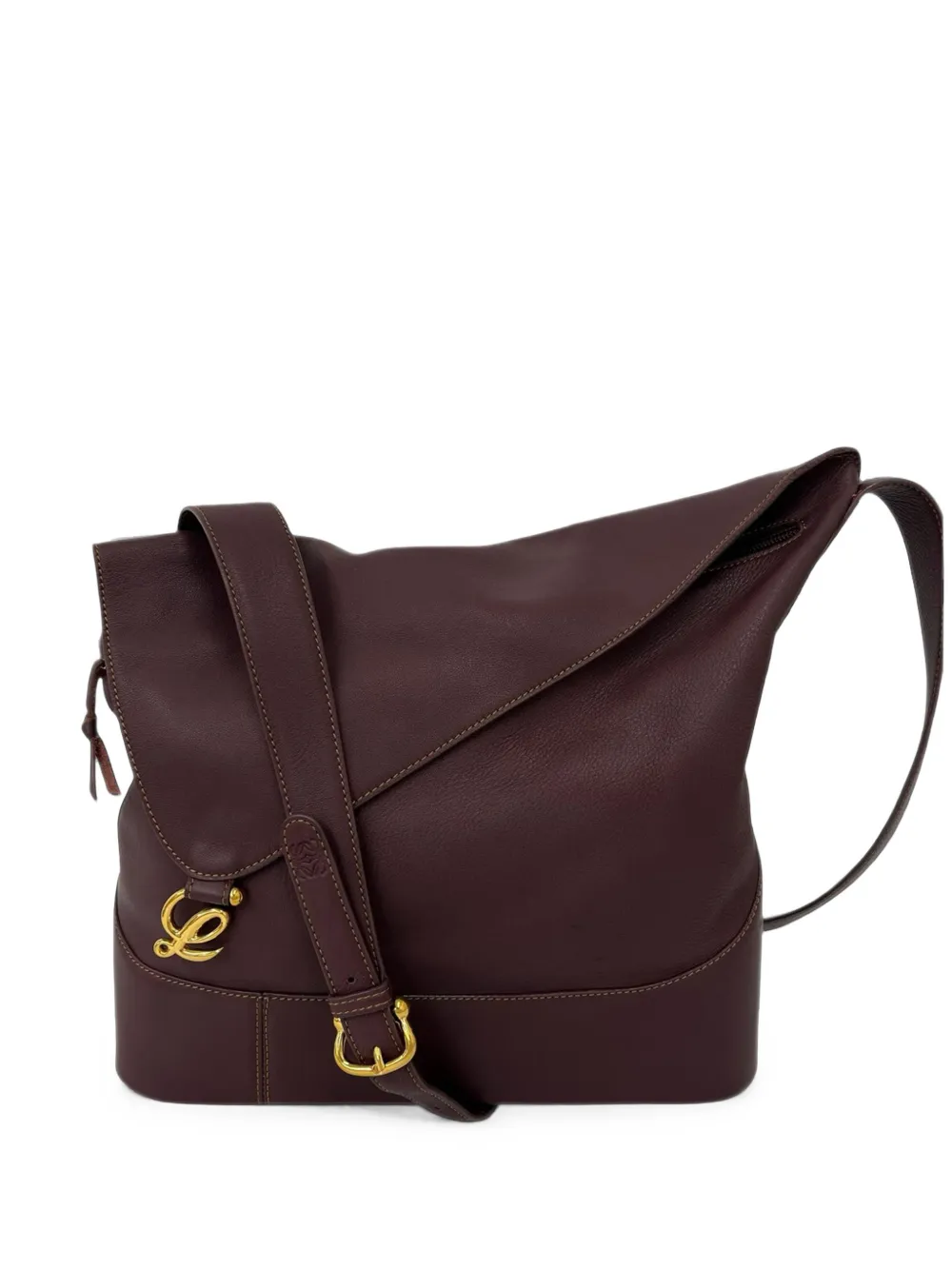 Loewe Pre-Owned 2010-2026 Leather Anton crossbody bag - Rot
