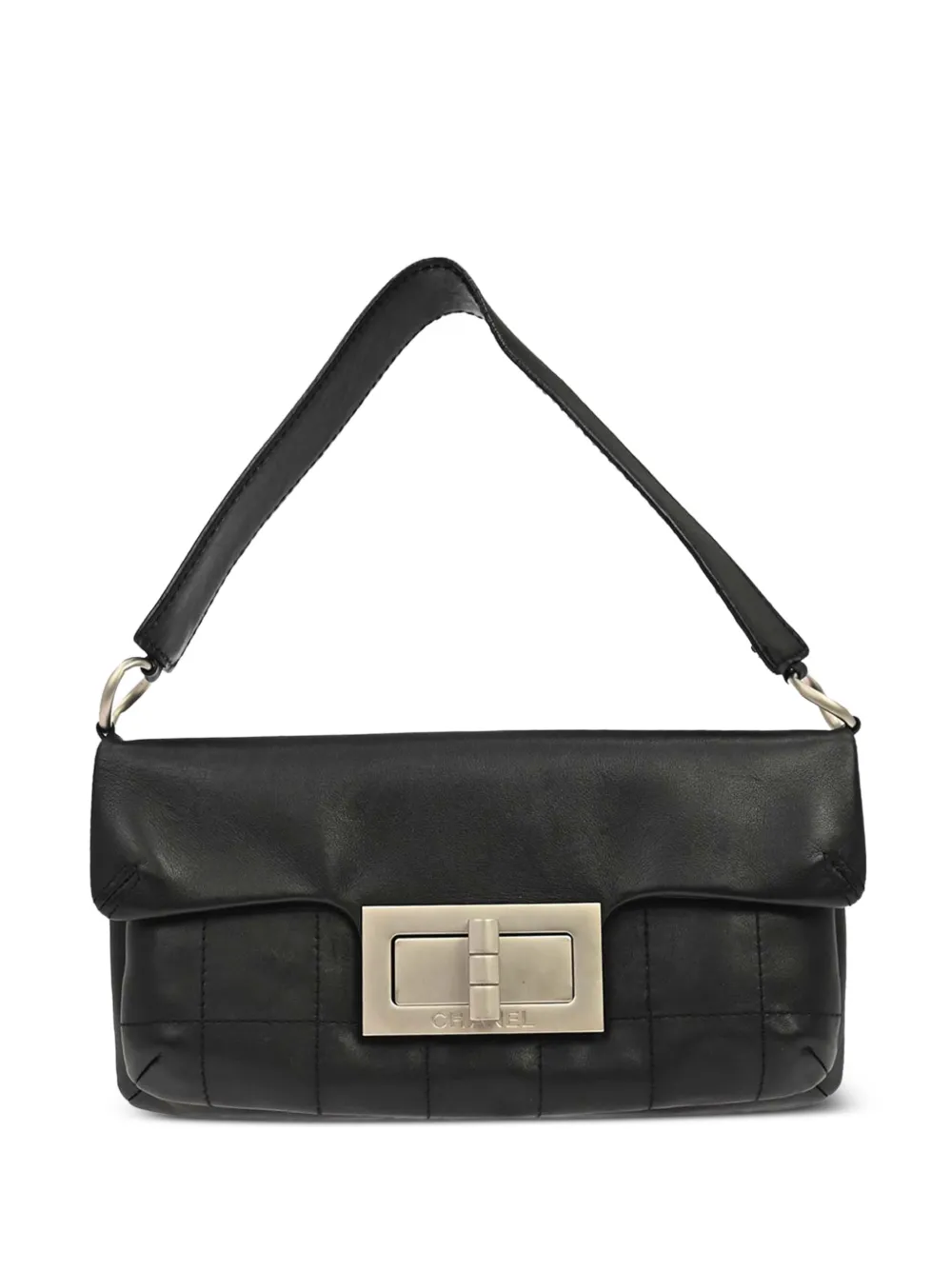 CHANEL Pre-Owned Borsa a spalla Choco Bar Mademoiselle 2000 - Nero