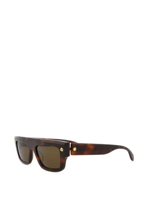 Alexander McQueen Eyewear tortoiseshell-effect square-frame sunglasses