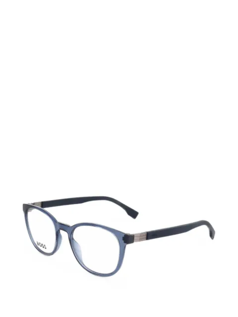 BOSS round-frame glasses
