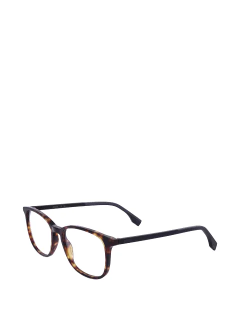 BOSS tortoiseshell-effect square-frame glasses