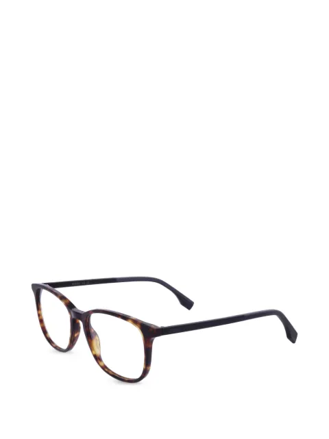 BOSS tortoiseshell-effect square-frame glasses