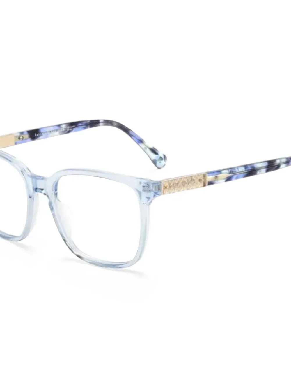 Kate Spade Fable zonnebril met vierkant montuur Blauw