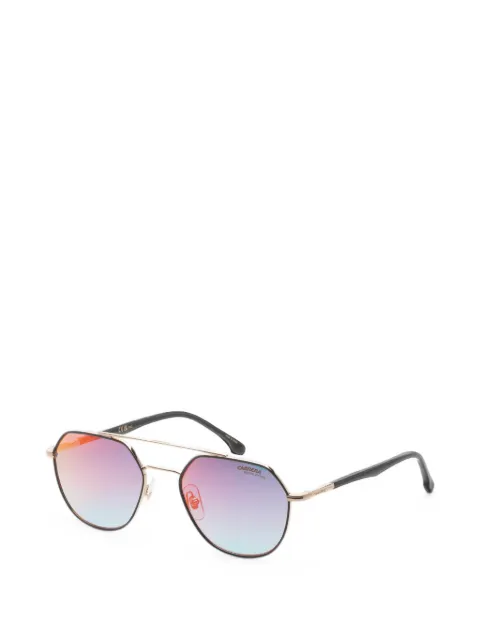 Carrera geometric-frame double-bridge sunglasses