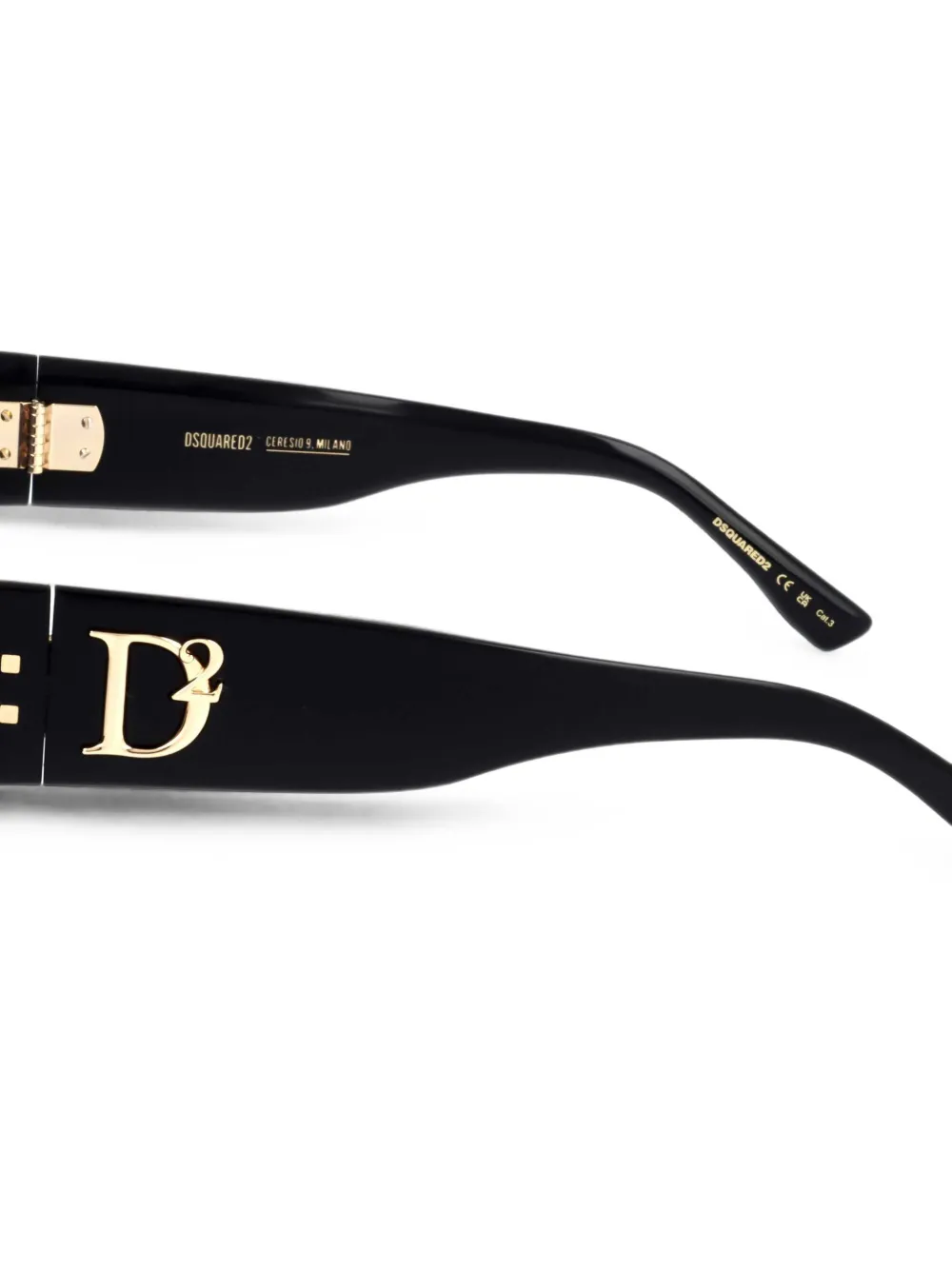 DSQUARED2 EYEWEAR Zonnebril met cat-eye montuur Zwart