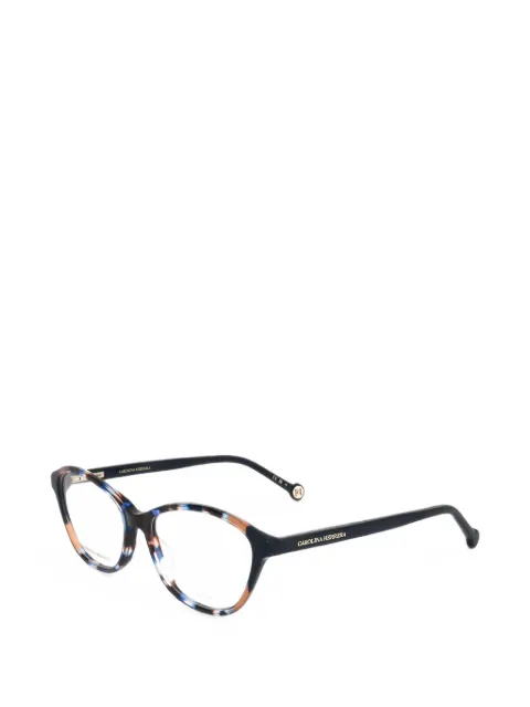 Carolina Herrera tortoiseshell-effect round-frame glasses