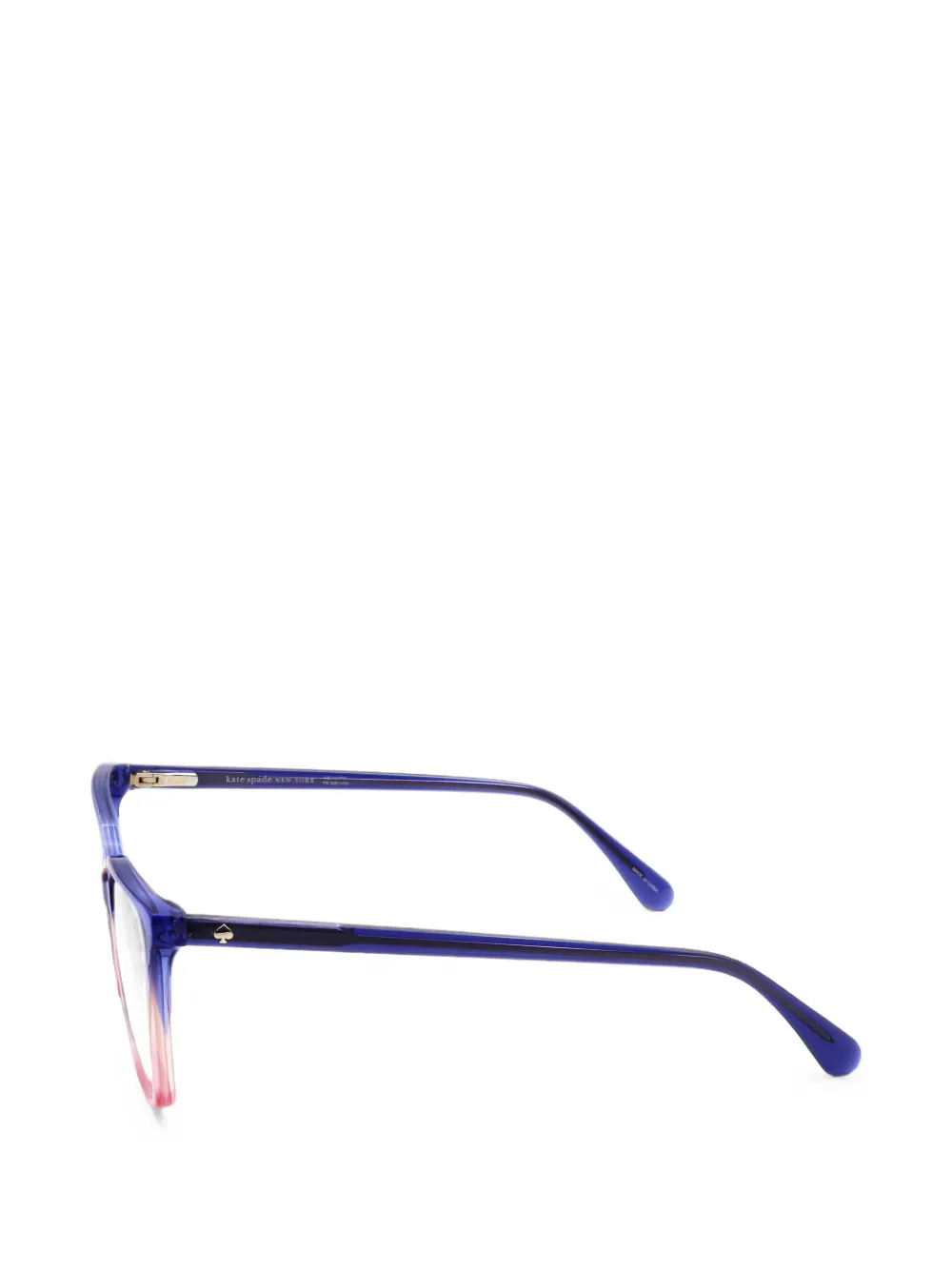 Kate Spade Everleigh bril met vierkant montuur Blauw