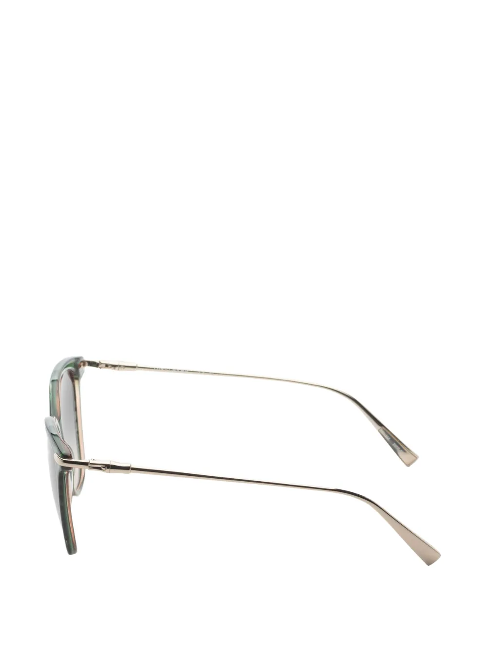 Longchamp striped cat-eye sunglasses Groen