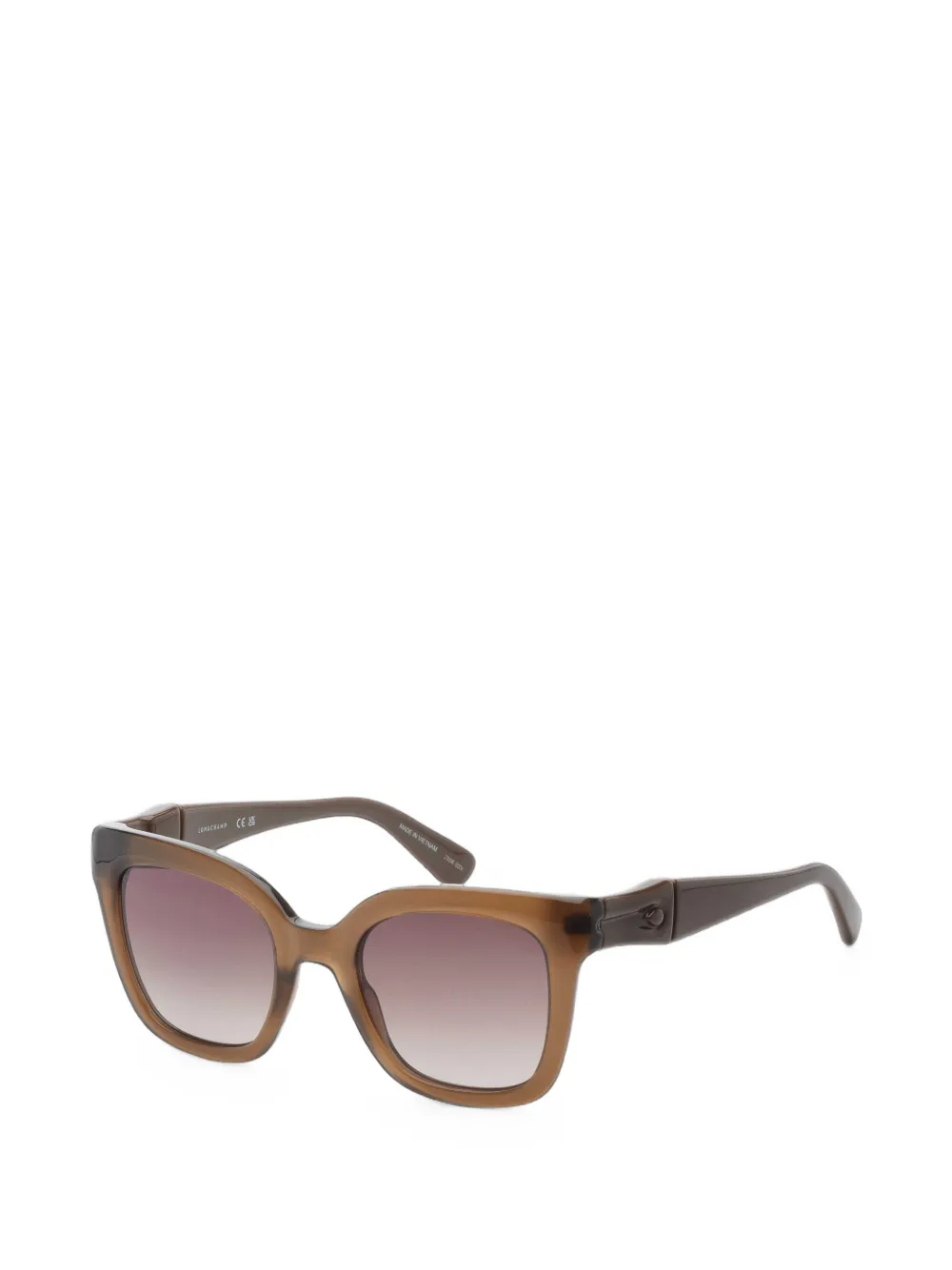 Longchamp square-frame sunglasses - Marrone