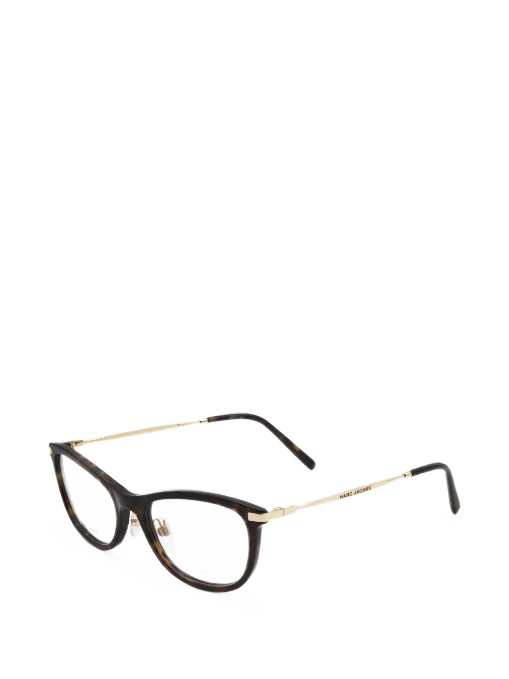 Marc Jacobs tortoiseshell-effect cat-eye glasses - Marrone