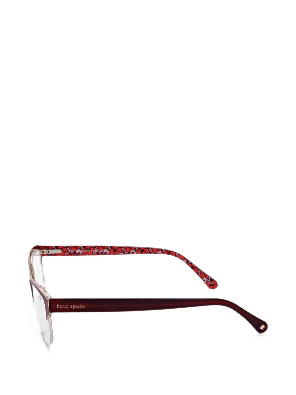 Kate Spade Marjorie bril met rechthoekig montuur Rood