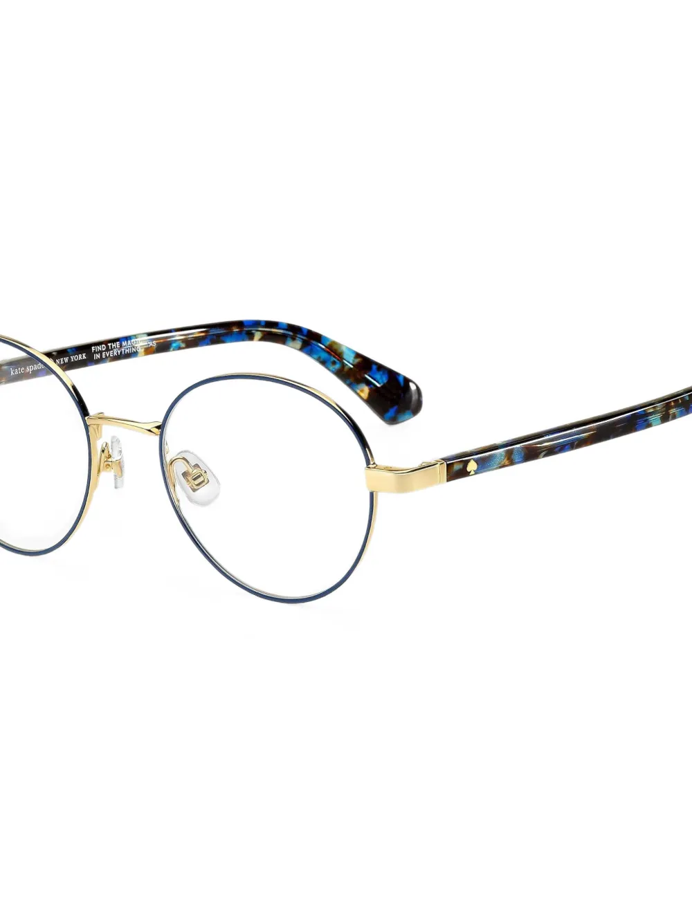 Kate Spade Marcian bril met rond montuur Zwart