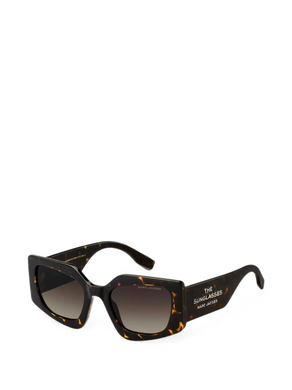 Marc Jacobs Eyewear geometric-frame tortoiseshell sunglasses